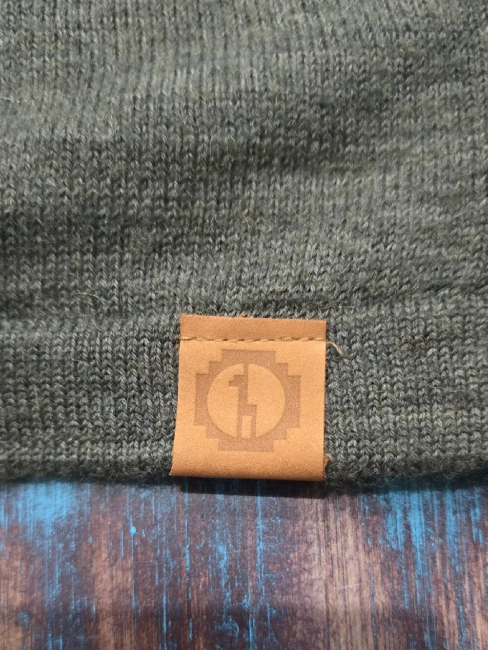 Olive Green Paka Hooded Men's Sweater - Picture 2 of 3